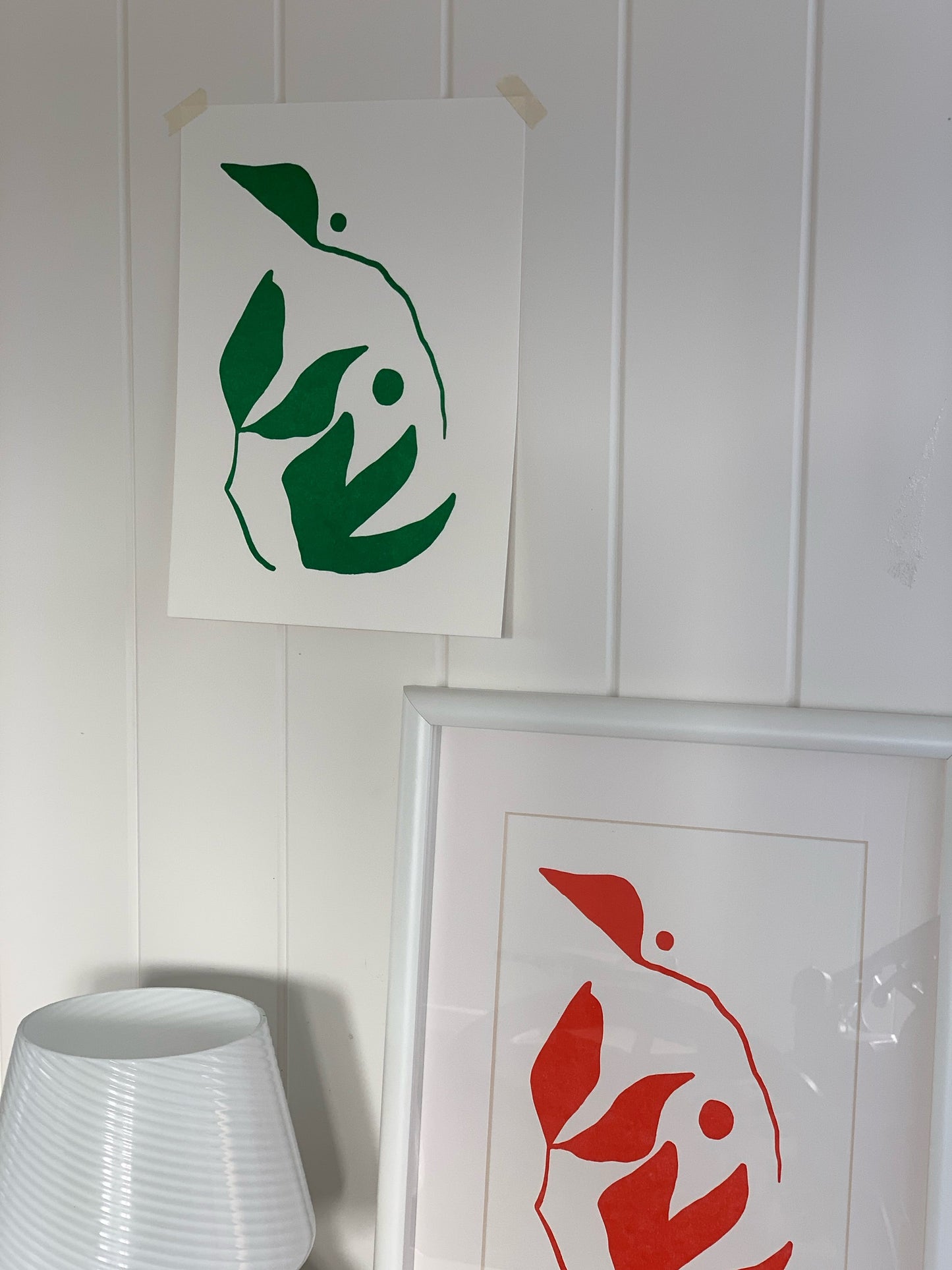 Red Gum | A4 Letterpress Art Print in Primary Red