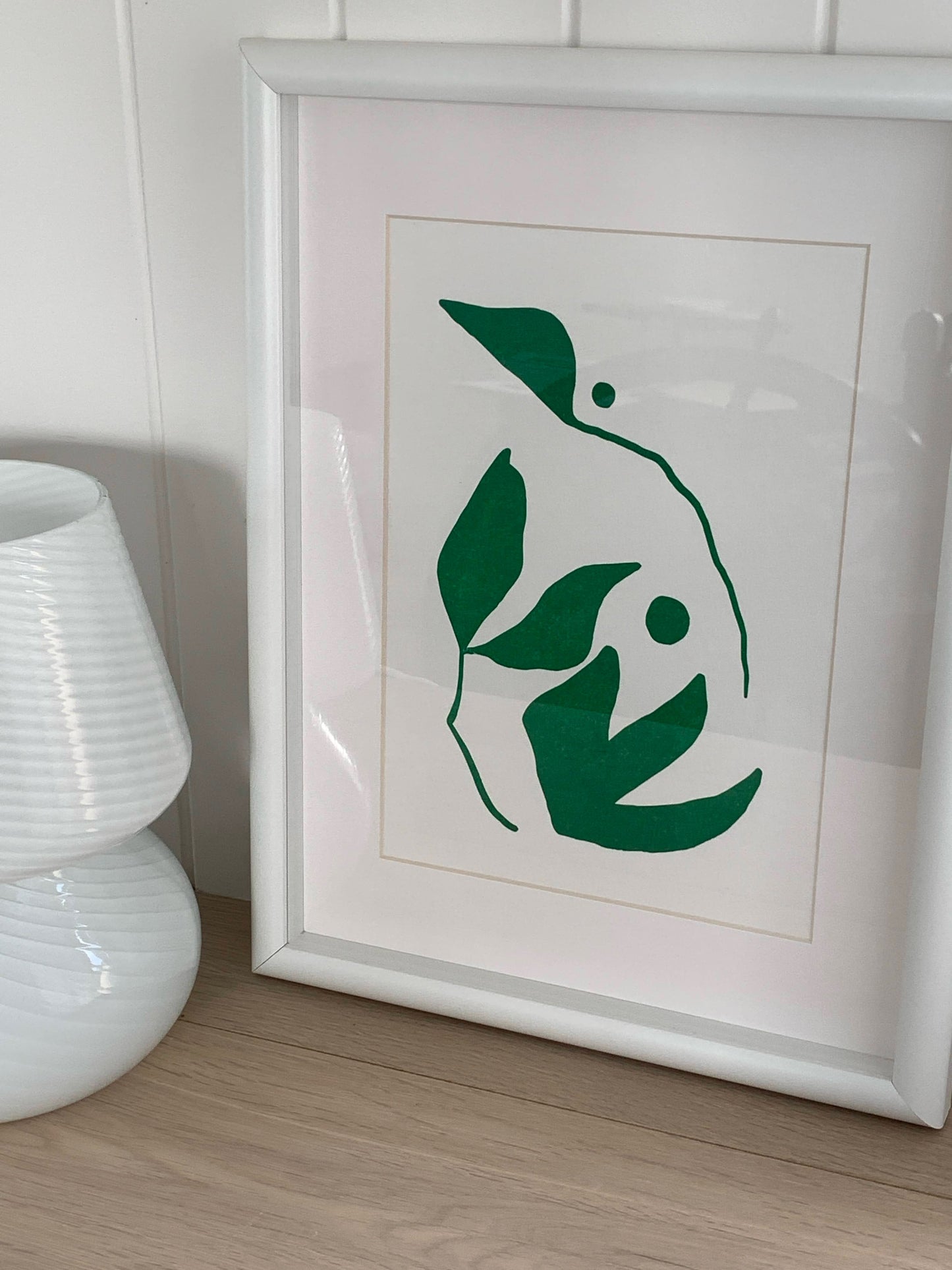 Green Gum | A4 Letterpress Art Print in Forest Green